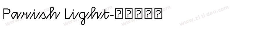 Parish Light字体转换
